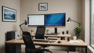 distance entre bureau et mur